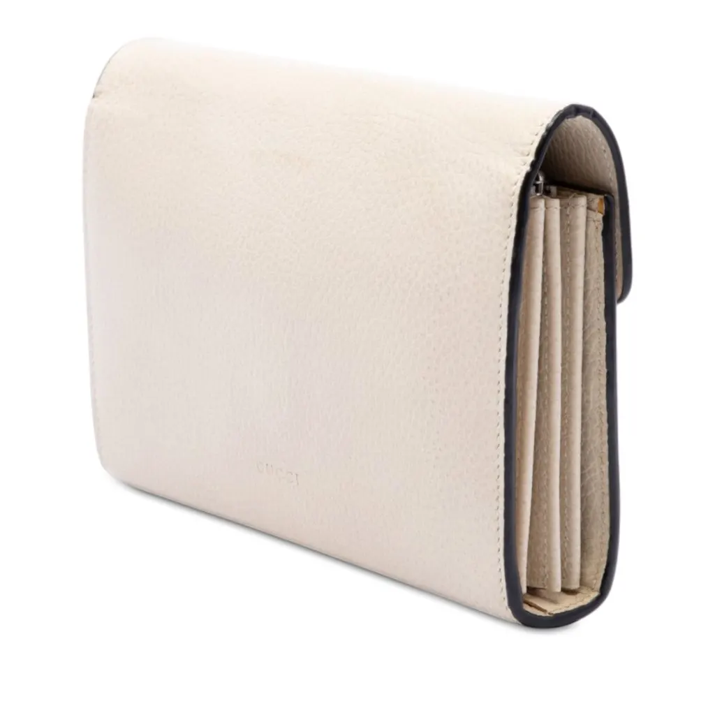 Gucci Calfskin Dionysus Wallet on Chain Brown Leather Good - Back View