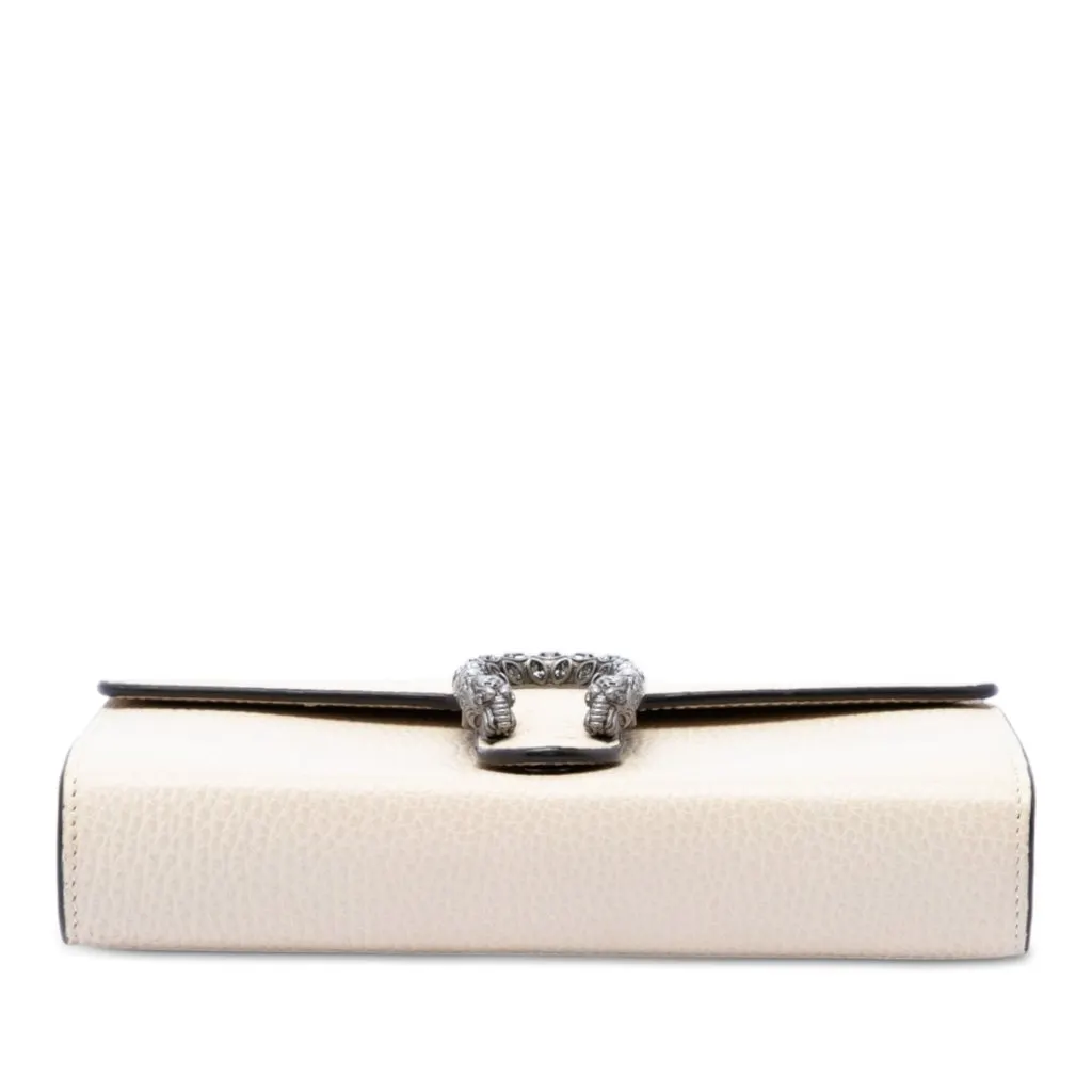 Gucci Calfskin Dionysus Wallet on Chain Brown Leather Good - Inside View