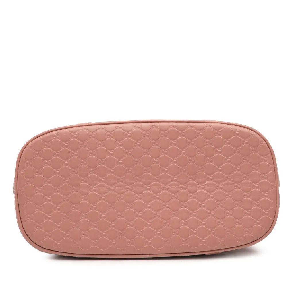 Gucci Mini Microguccissima Dome Satchel Pink Leather Very good - Inside View