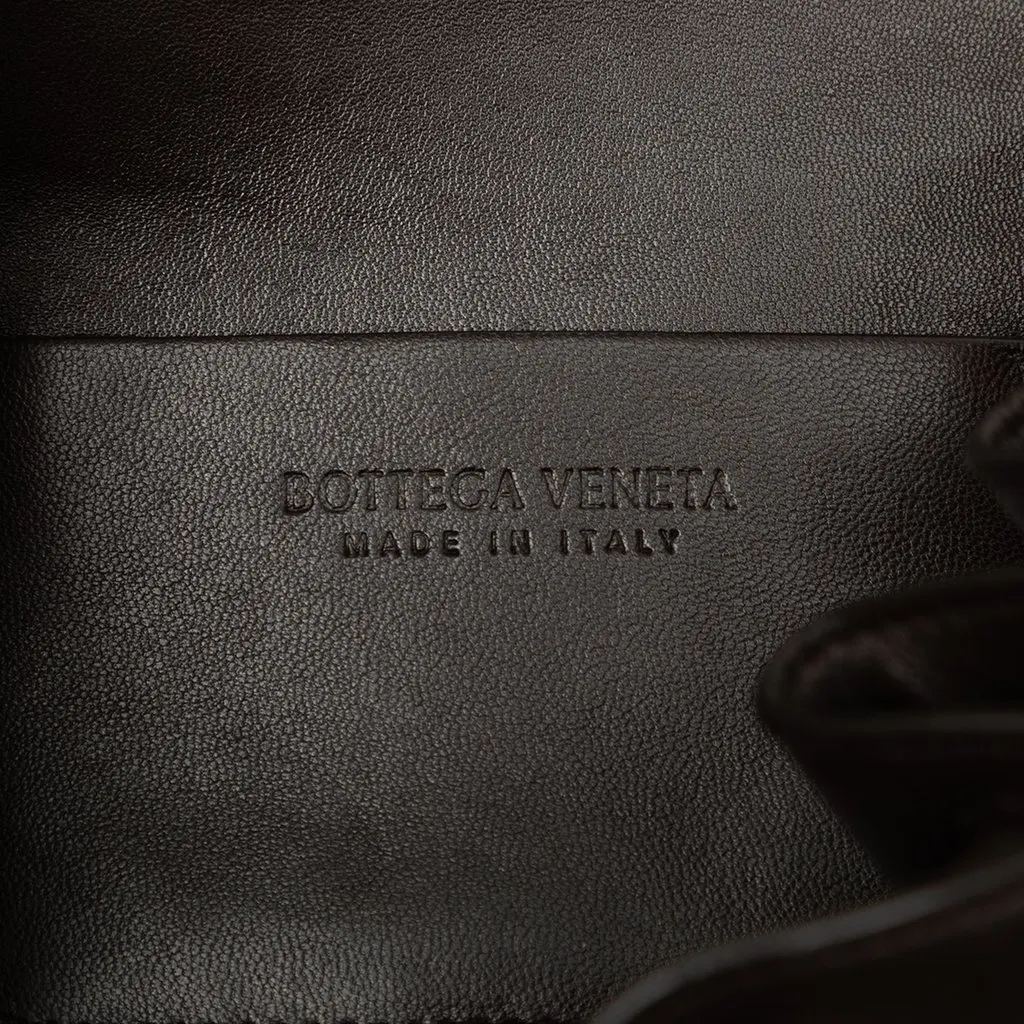 Bottega Veneta Small Lambskin Beak Crossbody Brown Leather Good - Box View