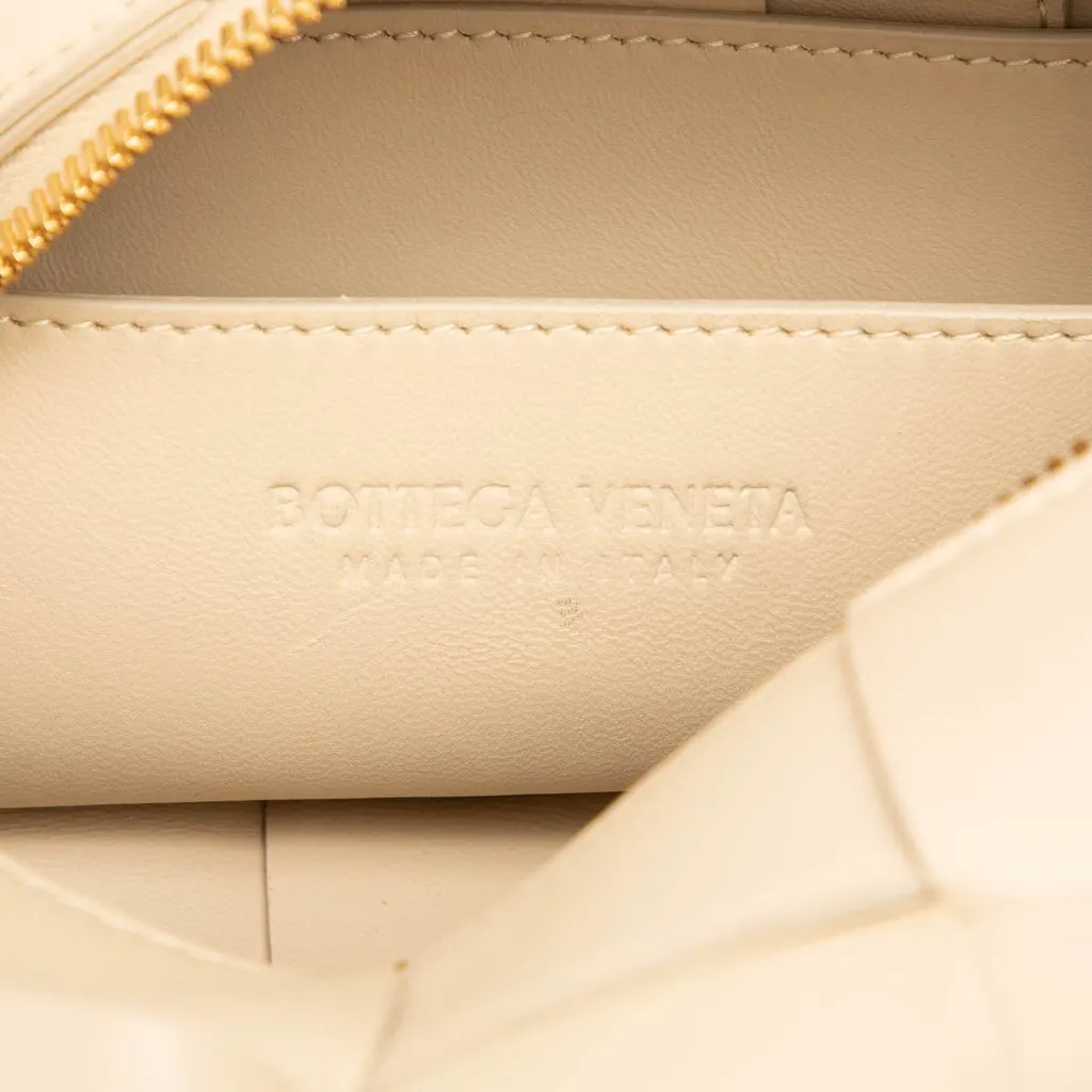 Bottega Veneta Small Nappa Intrecciato Brick Cassette Brown Leather Very good - Box View