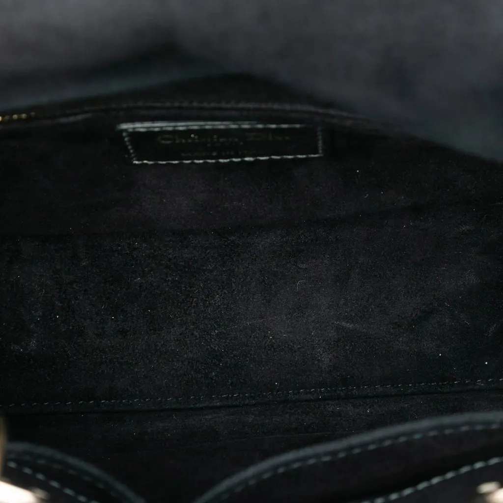 Dior Small Metallic Lambskin Cannage My ABCDior Lady Dior Silver Leather Very good - Model View