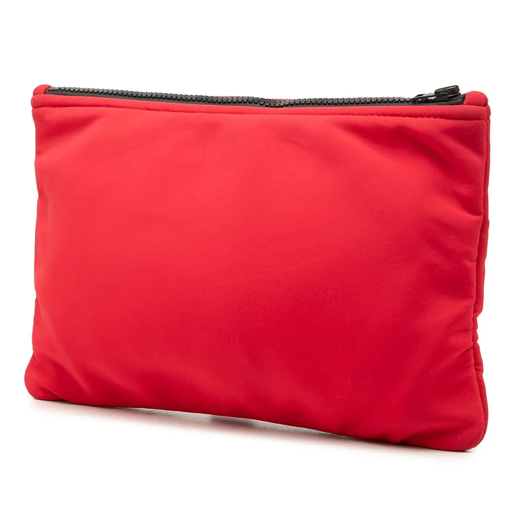 Hermès Medium Neoprene Neobain Case Red Polyester Very good - Back View