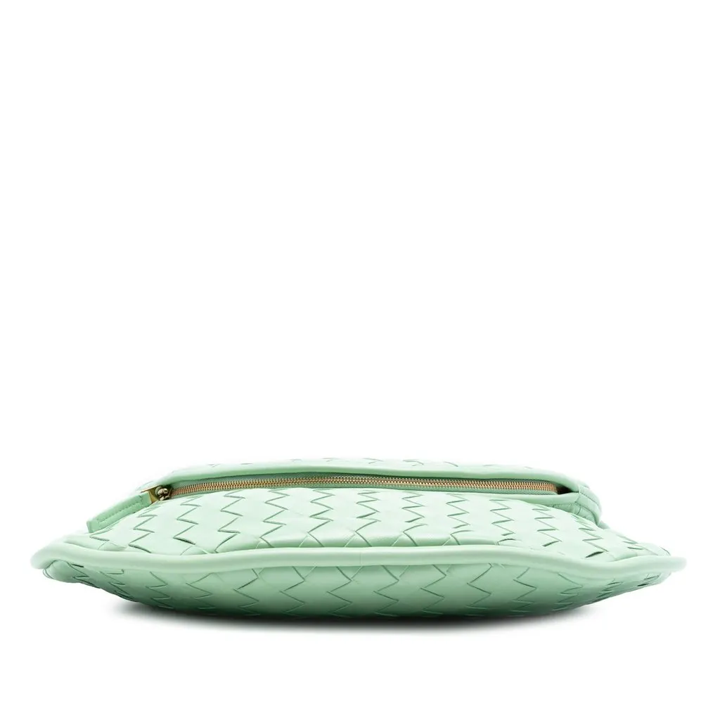 Bottega Veneta Medium Nappa Intrecciato Gemelli Hobo Green Leather Very good - Inside View