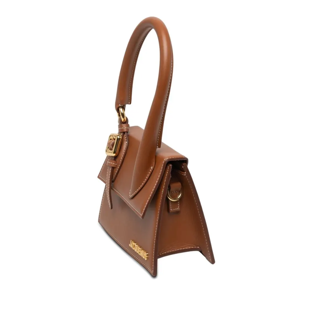 Jacquemus Leather Le Chiquito Moyen Boucle Brown Leather Very good - Back View