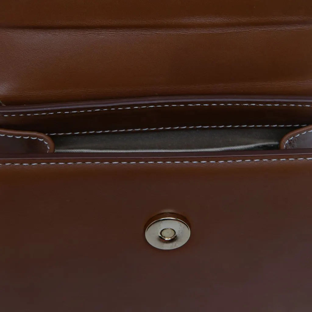 Jacquemus Leather Le Chiquito Moyen Boucle Brown Leather Very good - Model View