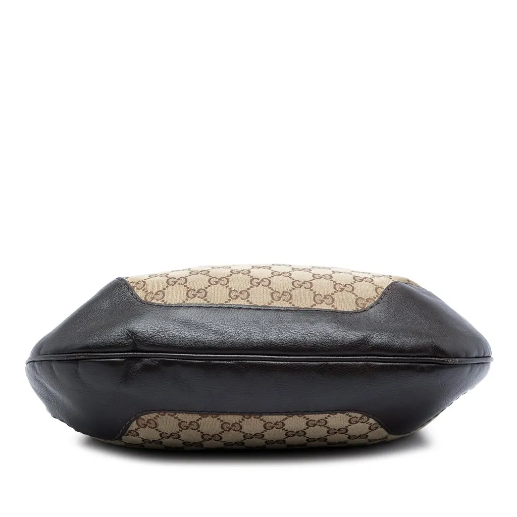 Gucci GG Canvas Charlotte Hobo Beige Good - Inside View