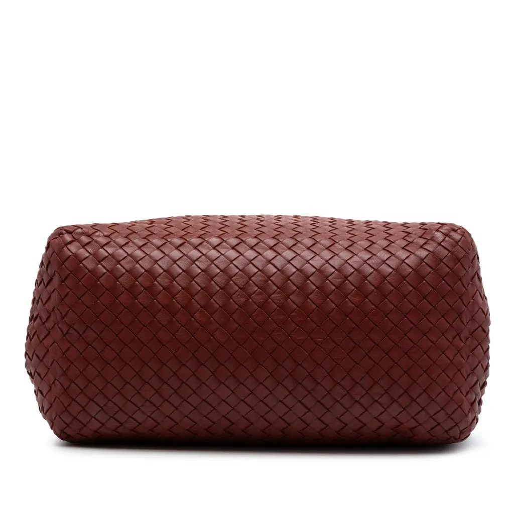 Bottega Veneta Medium Nappa Intrecciato Cesta Tote Red Leather Very good - Inside View