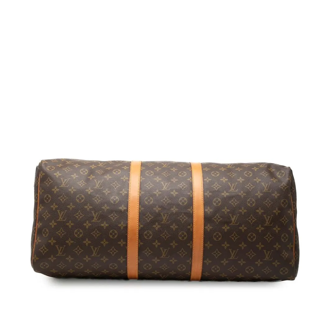 Louis Vuitton Monogram Keepall 60 Brown Good - Inside View