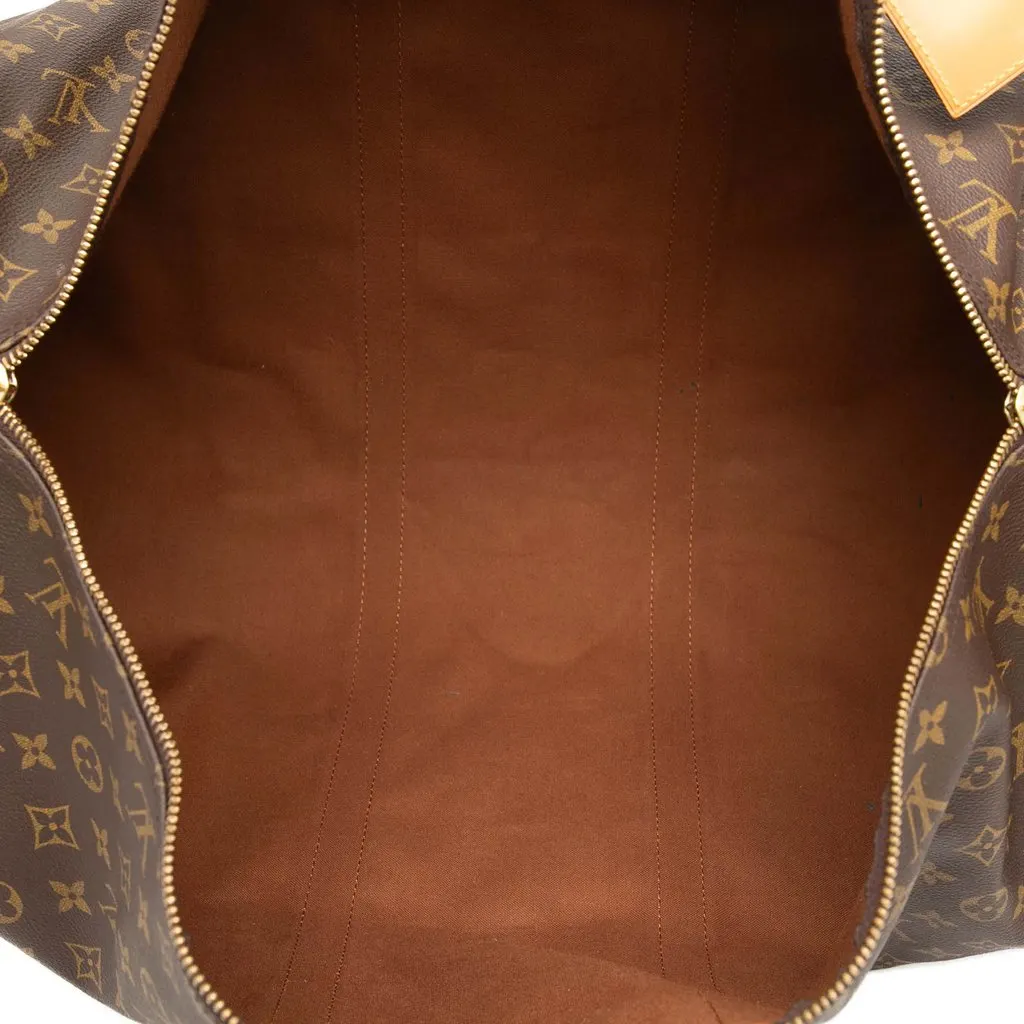 Louis Vuitton Monogram Keepall 60 Brown Good - Model View