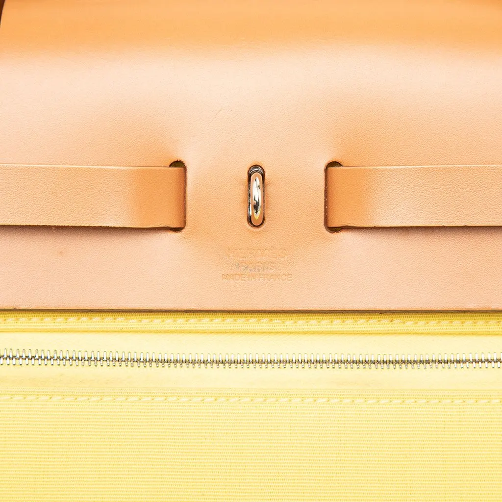 Hermès Toile Herbag Zip 31 Yellow Canvas Very good - Box View