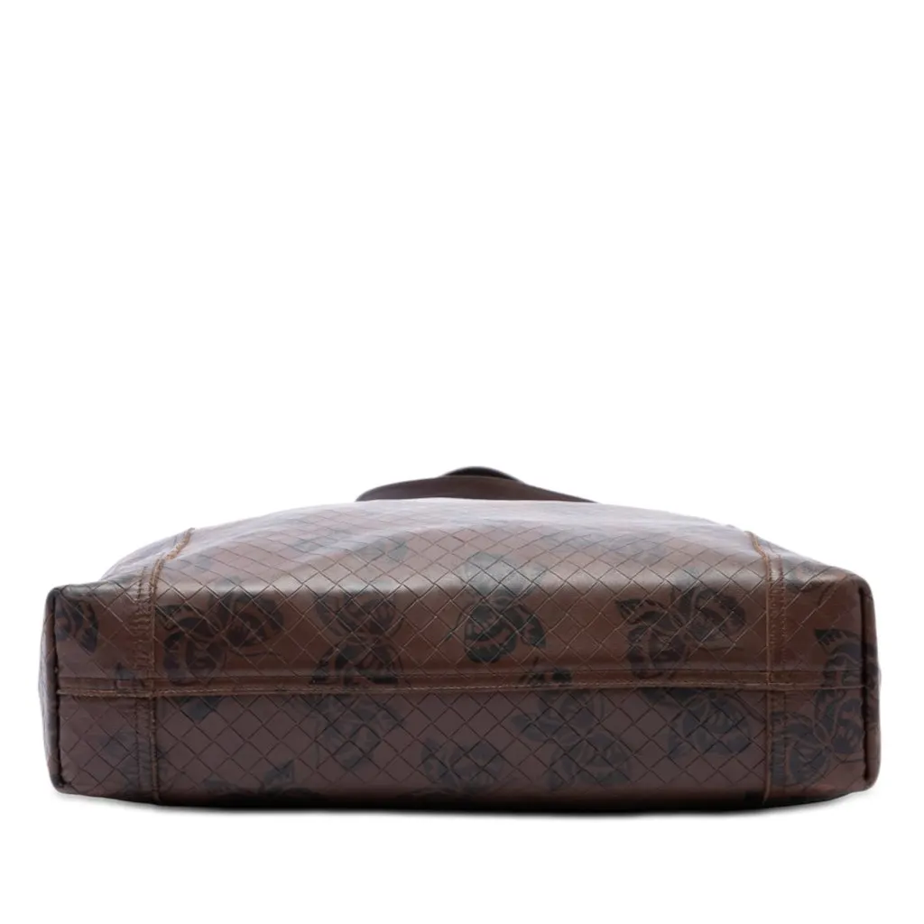 Bottega Veneta Leather Intrecciomirage Butterfly Tote Brown Leather Very good - Inside View