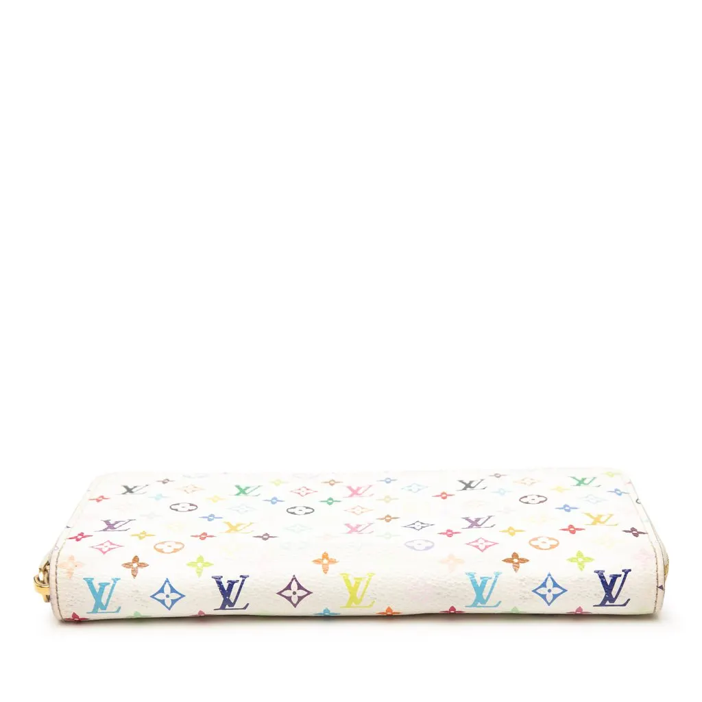 Louis Vuitton Monogram Multicolore Zippy Long Wallet White Very good - Inside View