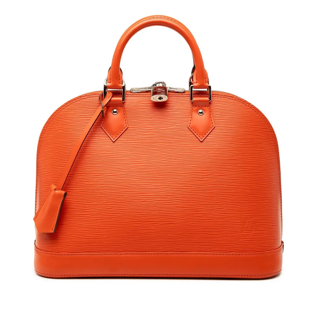 Louis Vuitton Epi Alma PM Orange Leather Very good - Front View