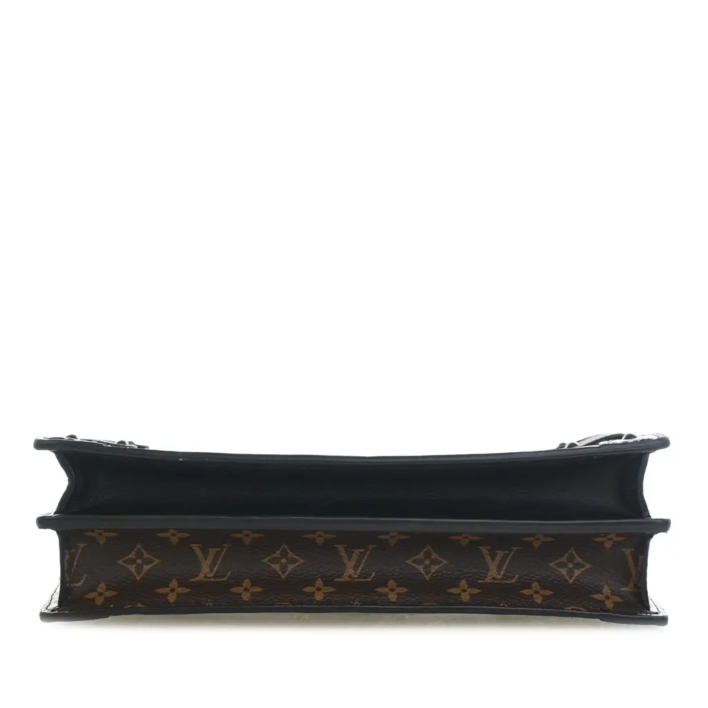 Louis Vuitton Monogram Reverse Trunk Clutch Brown Very good - Inside View