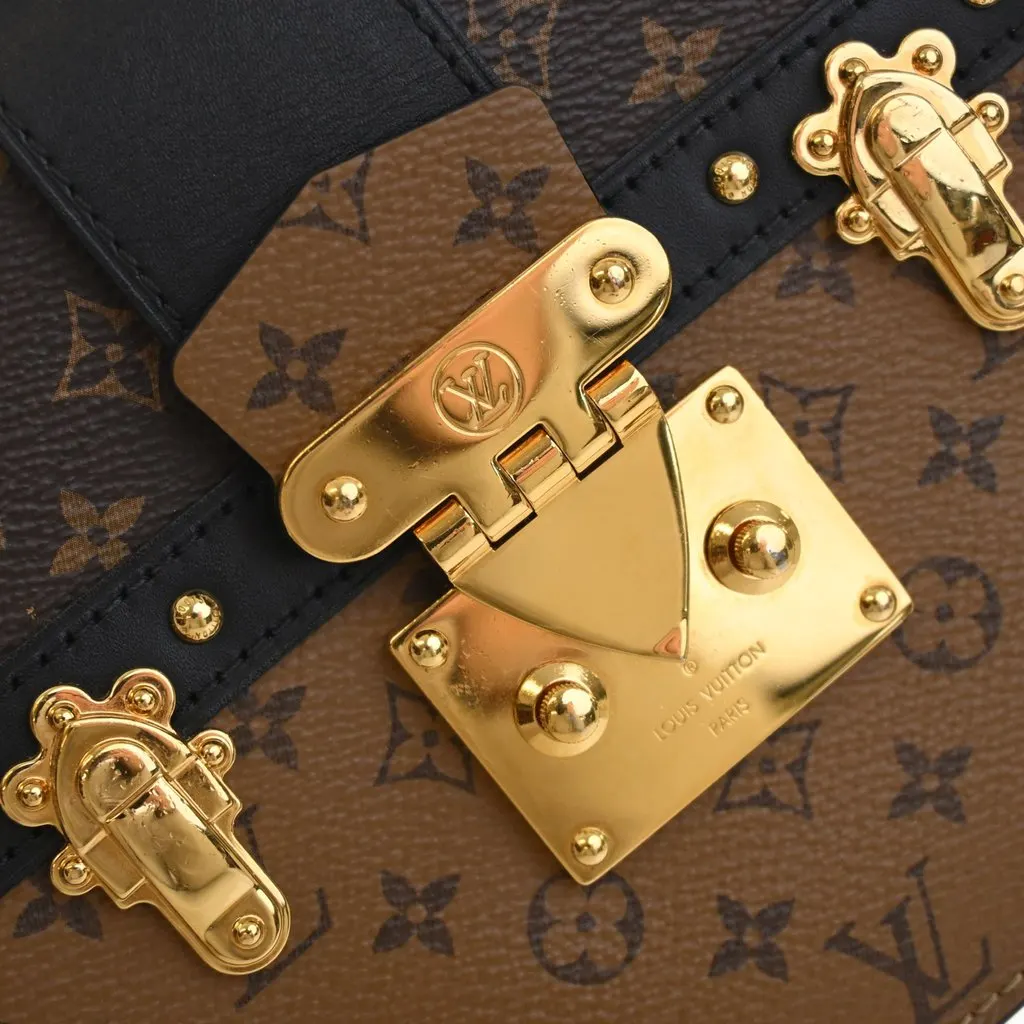 Louis Vuitton Monogram Reverse Trunk Clutch Brown Very good - Box View
