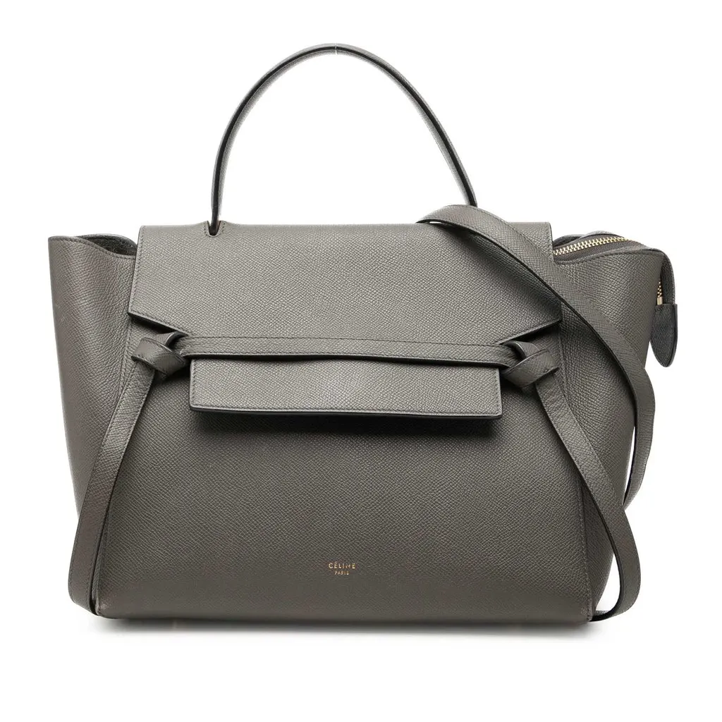 Celine Mini Grained Calfskin Belt Bag MultiColor Leather Very good - Front View