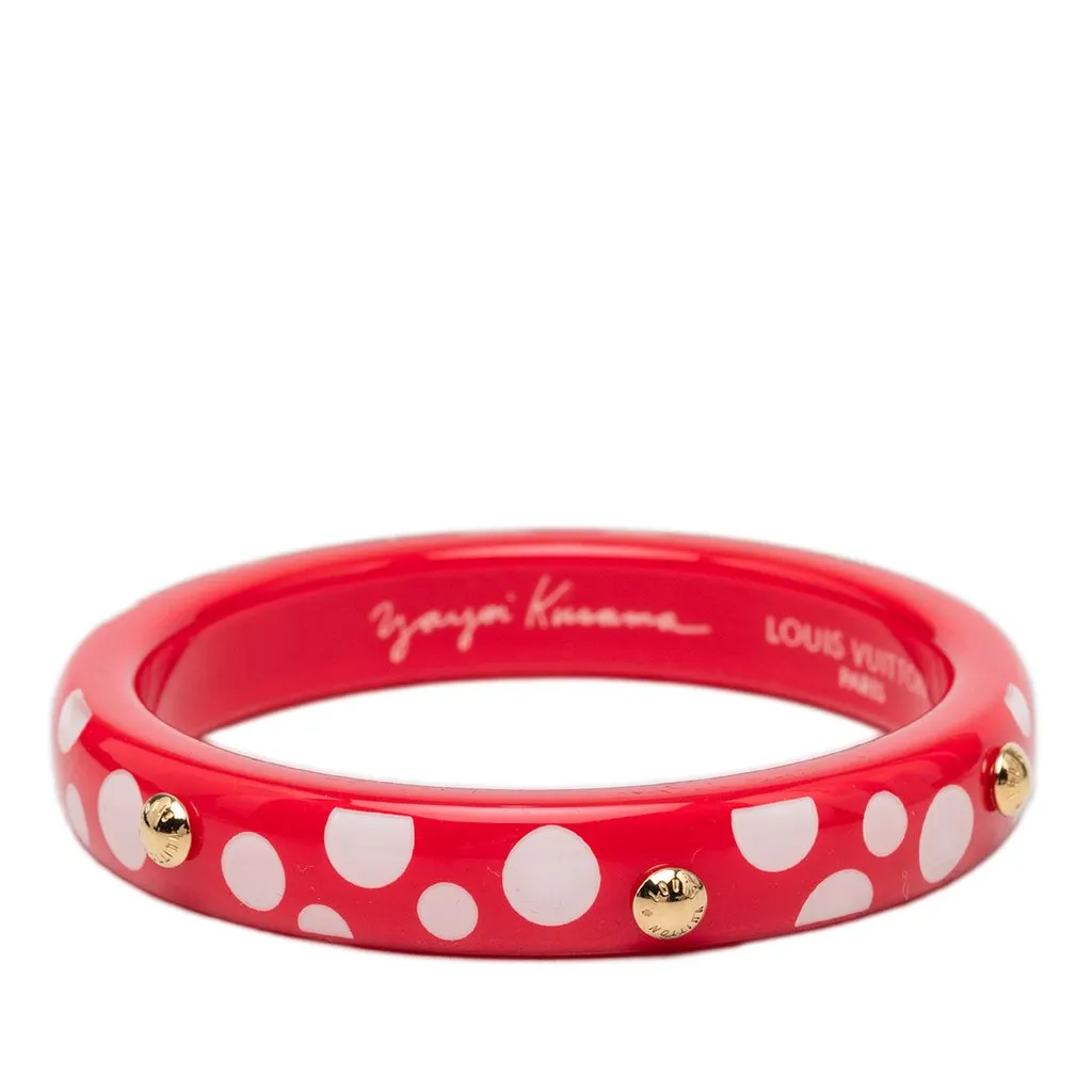 Louis Vuitton Yayoi Kusama Dot Infinity Bangle PM Red Plastic Very good - Inside View