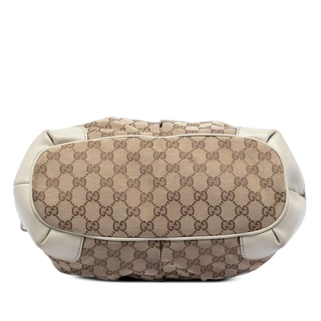 Gucci GG Canvas Sukey Satchel Beige Very good - Inside View