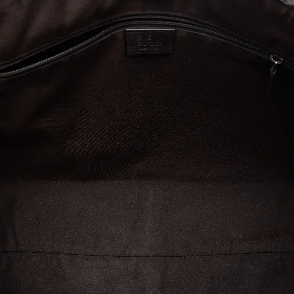 Gucci GG Nylon Abbey D Ring Tote Brown Very good - Model View