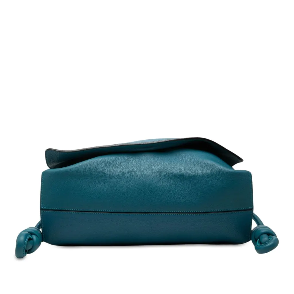 Loewe Nappa Flamenco Flap Crossbody Blue Leather Very good - Inside View