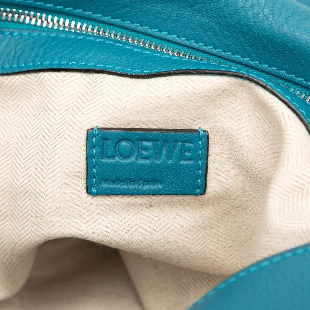 Loewe Nappa Flamenco Flap Crossbody Blue Leather Very good - Box View