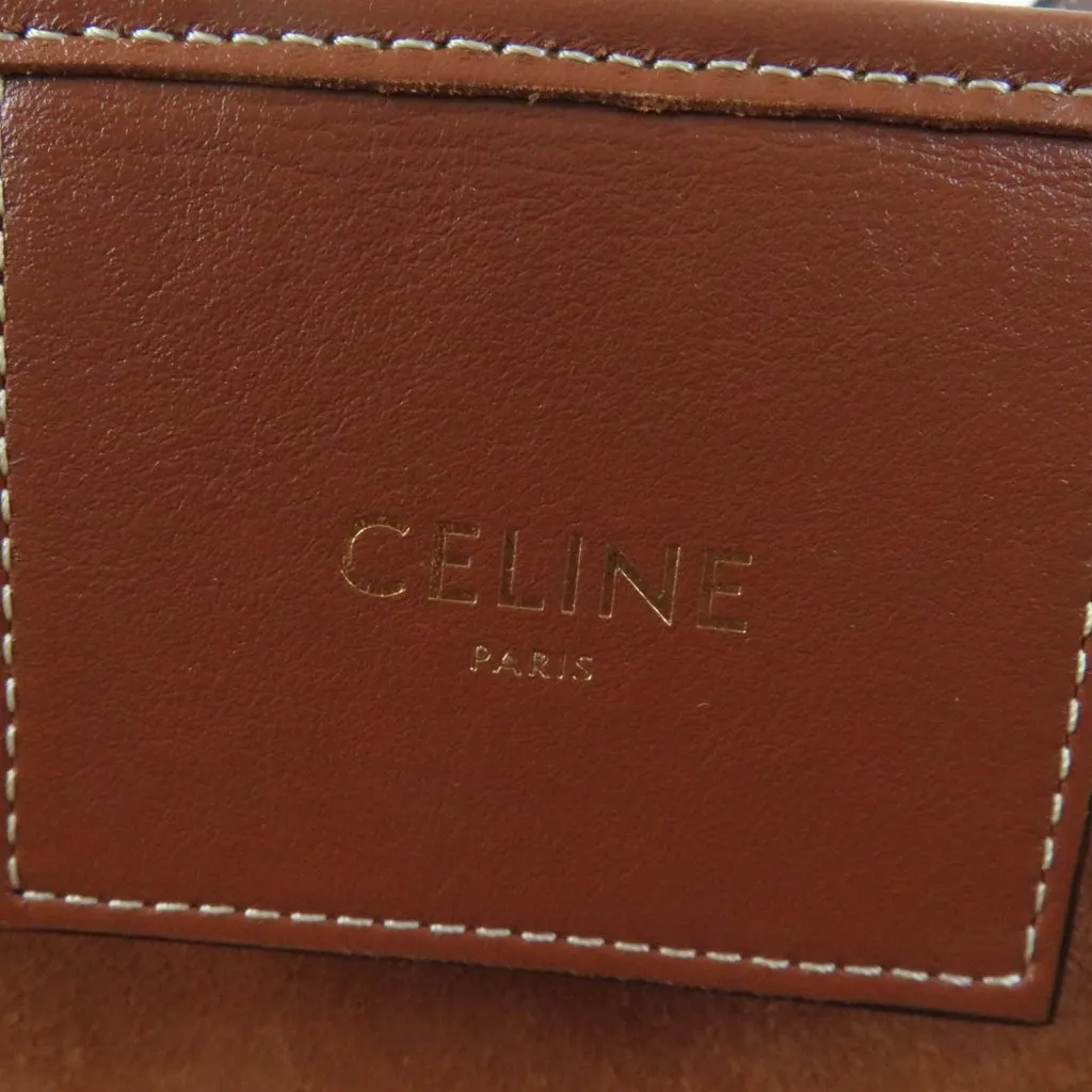 Celine Medium Smooth Calfskin Cuir Triomphe Couffin Tote Brown Leather Very good - Box View