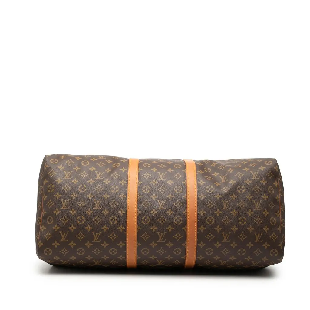 Louis Vuitton Monogram Keepall 60 Brown Good - Inside View