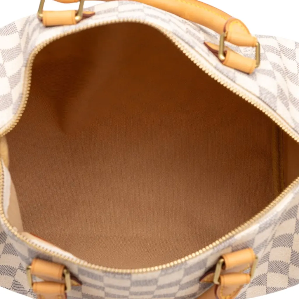 Louis Vuitton Damier Azur Speedy 30 White Canvas Very good - Model View