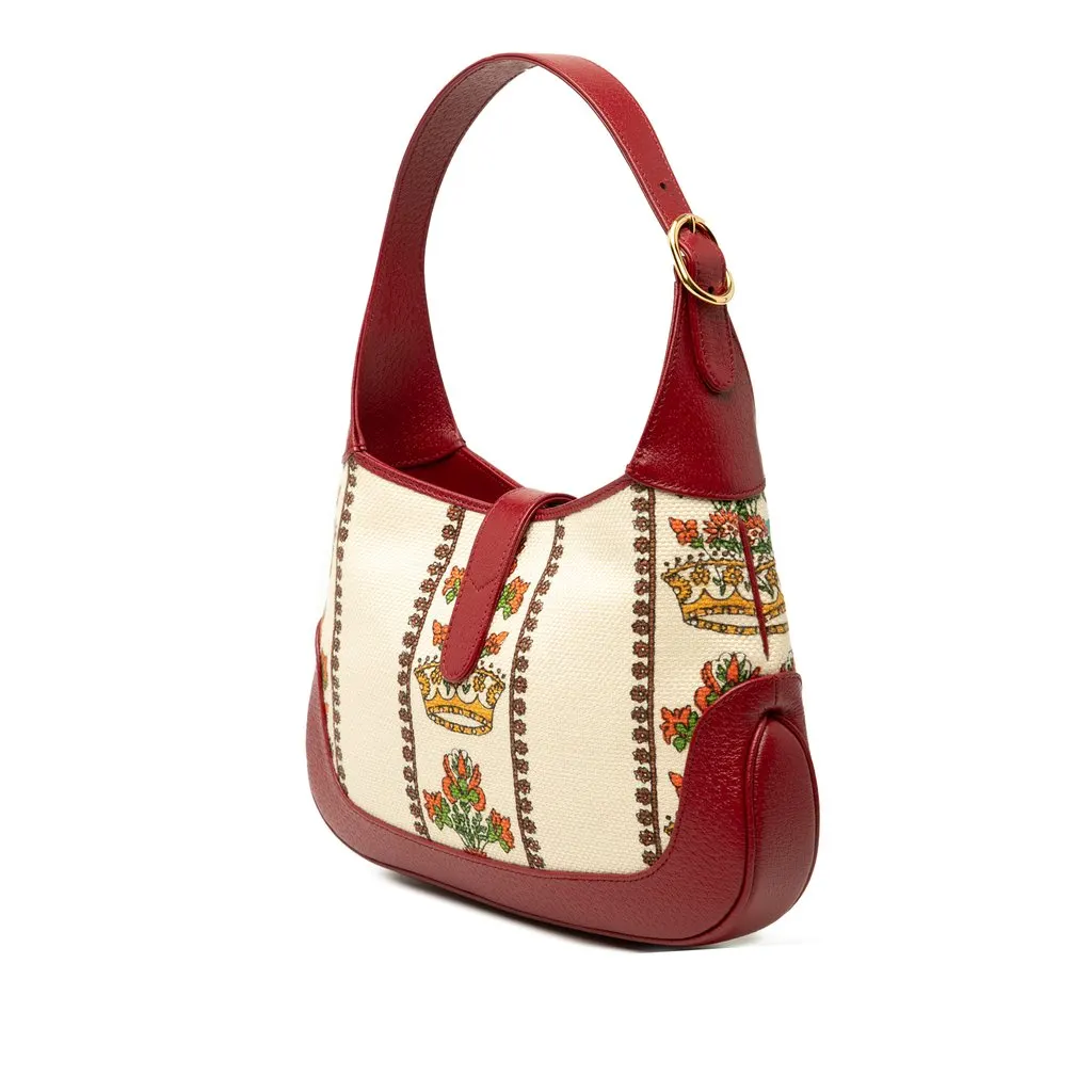 Gucci Small Canvas 100 Centennial Music Jackie 1961 Crossbody Brown Very good - Back View
