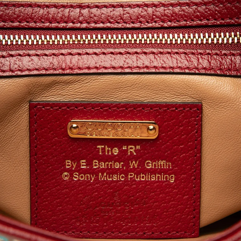 Gucci Small Canvas 100 Centennial Music Jackie 1961 Crossbody Brown Very good - Model View