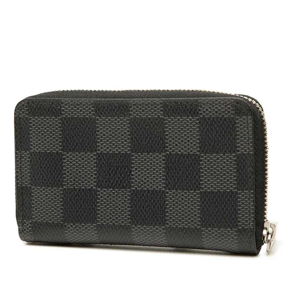 Louis Vuitton Damier Graphite Zippy Coin Pouch Black Canvas Very good - Back View