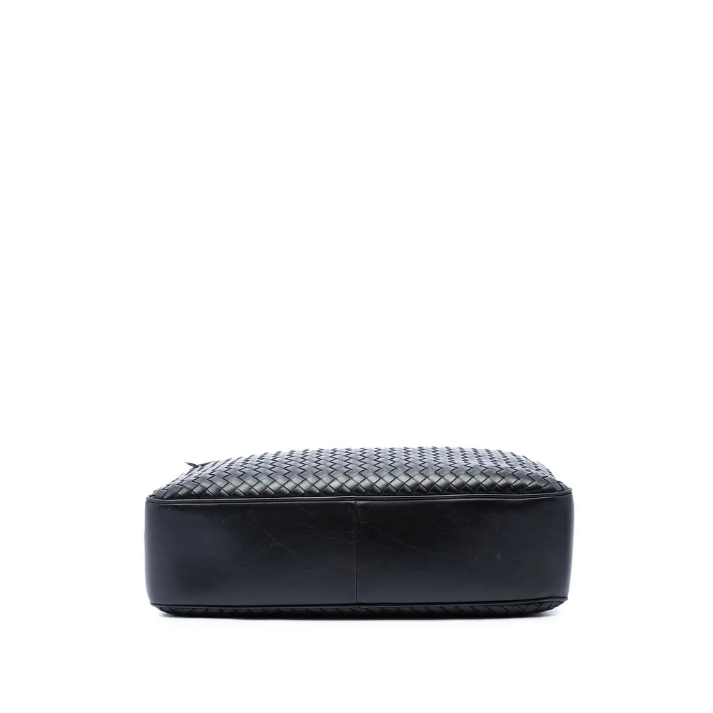 Bottega Veneta Nappa Intrecciato Business Bag Black Leather Very good - Inside View