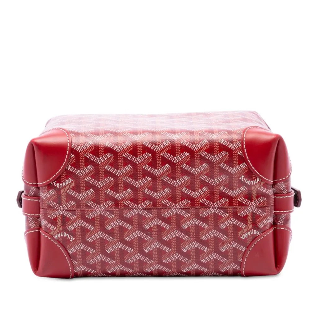 Goyard Goyardine Bowling Toiletry 25 Red Very good - Inside View