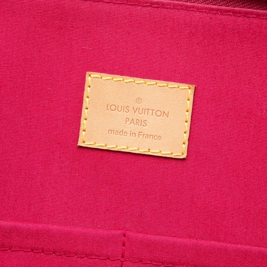 Louis Vuitton Monogram Vernis Alma GM Red Leather Very good - Box View