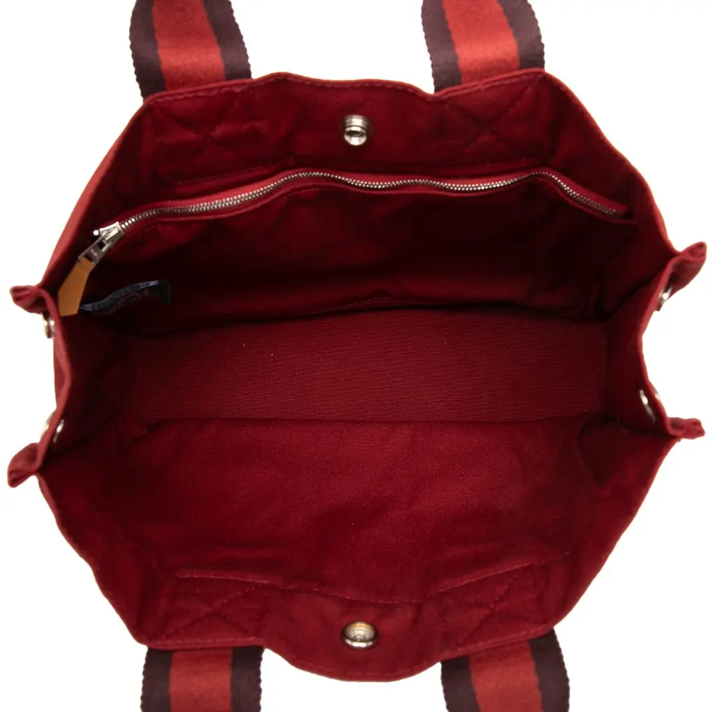 Hermès Canvas Fourre Tout PM Red Canvas Very good - Model View