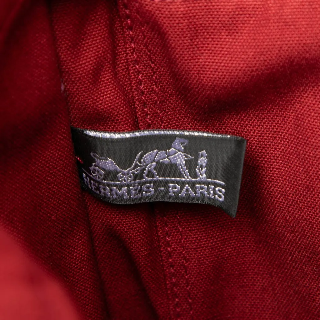 Hermès Canvas Fourre Tout PM Red Canvas Very good - Box View