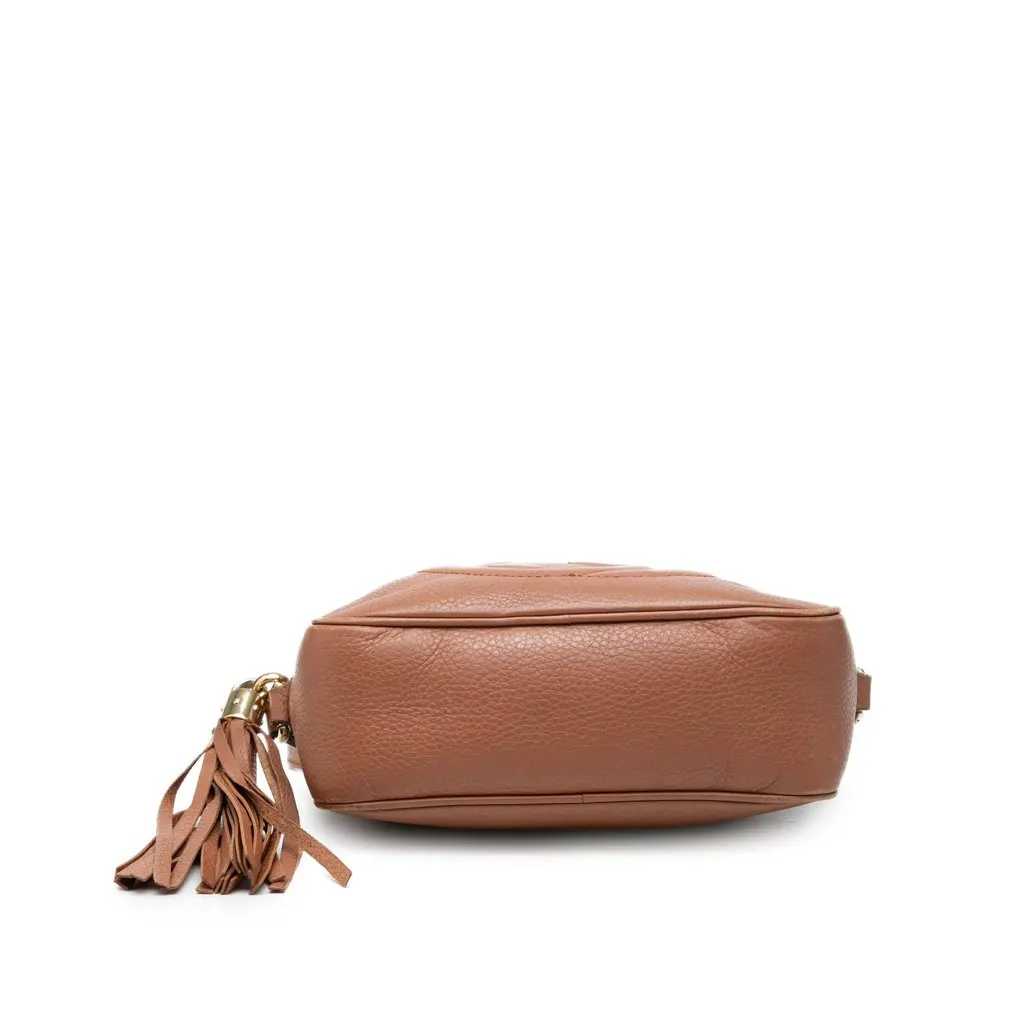 Gucci Calfskin Soho Disco Crossbody Brown Leather Very good - Inside View