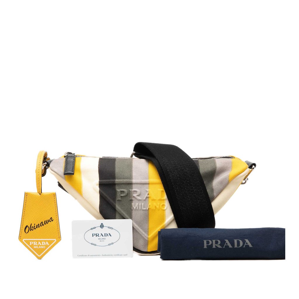 Prada Canvas Canapa Baiadera Triangle | Libas Collective