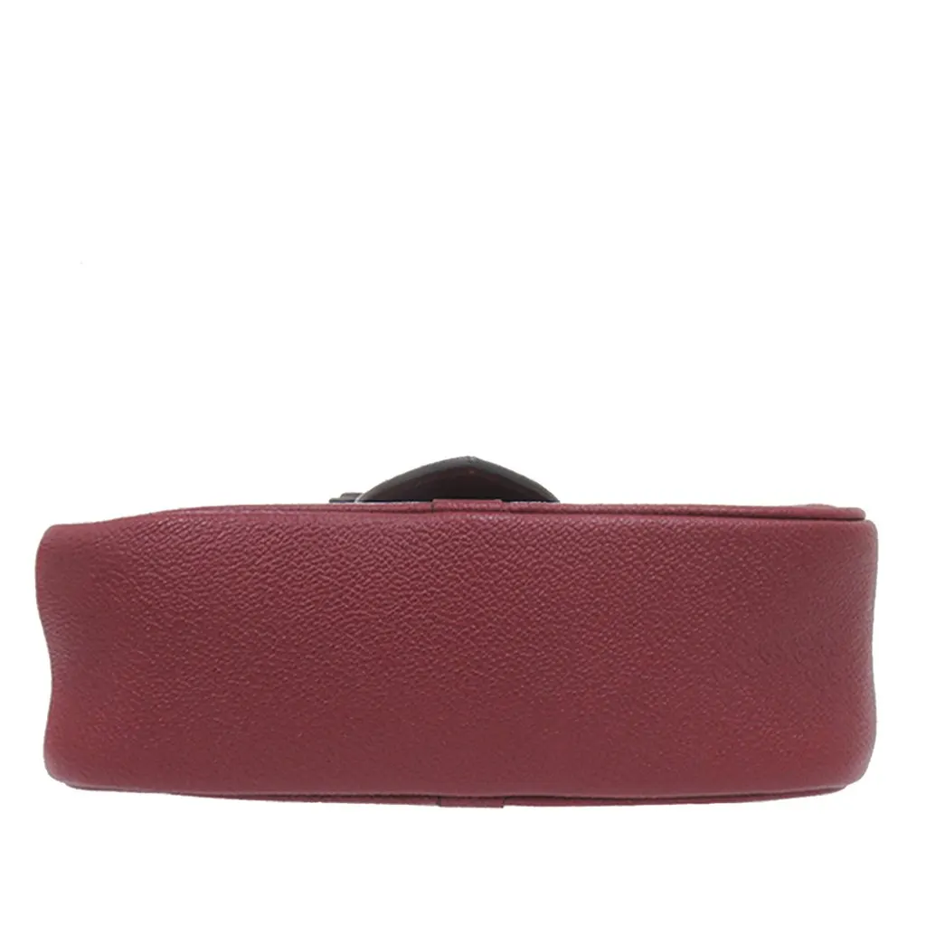 Burberry Small Leather Medley Buckle Crossbody Red Leather Very good - Inside View