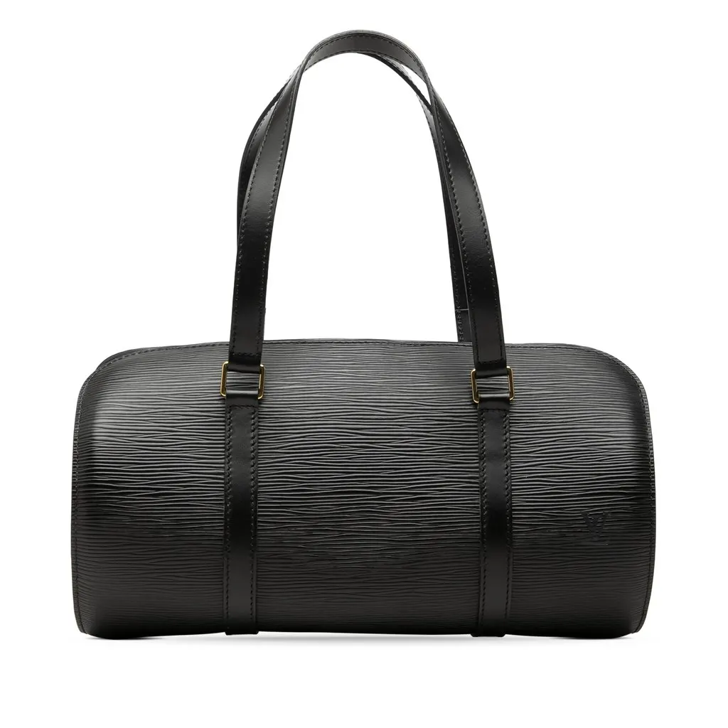 Louis Vuitton Epi Soufflot Black Leather Very good - Front View