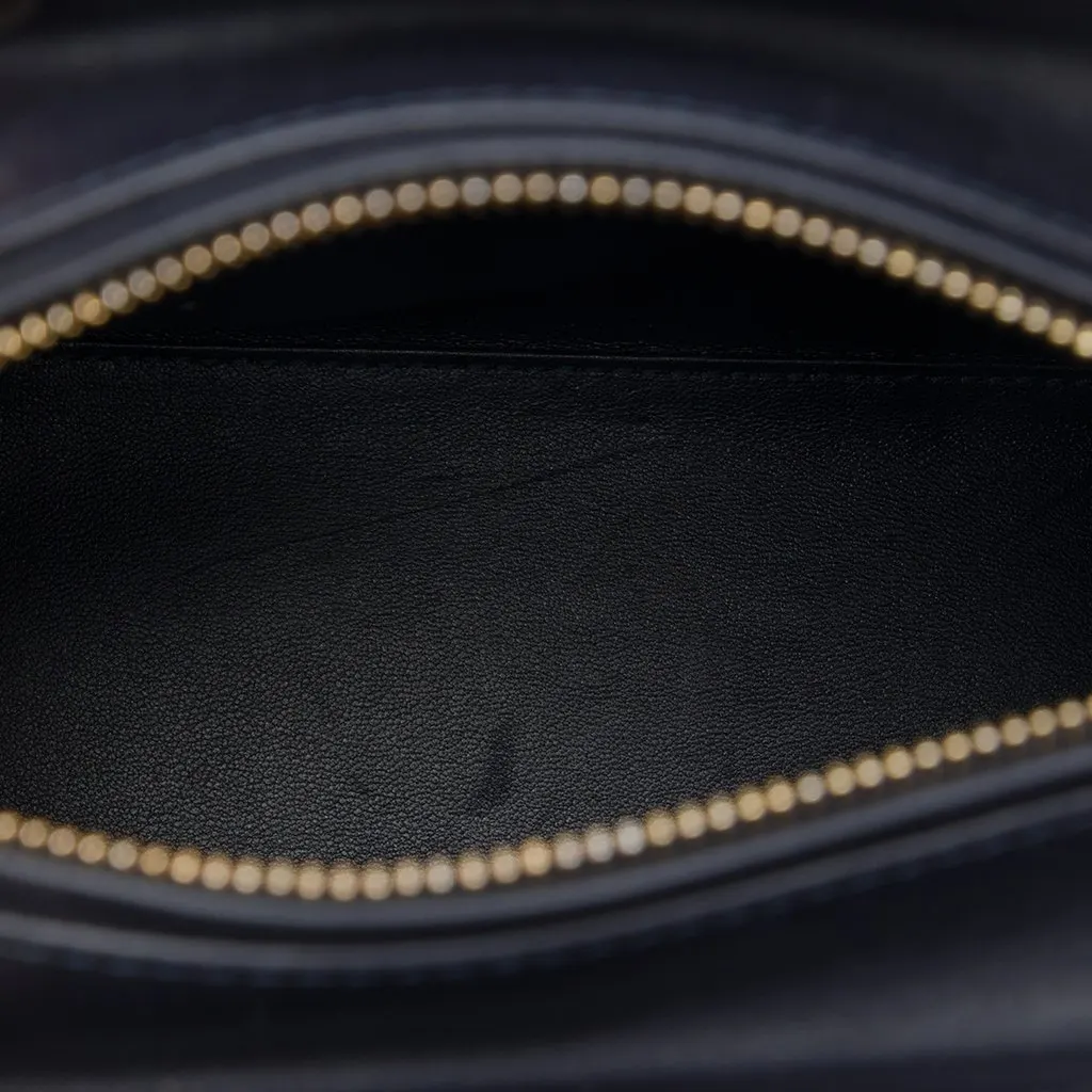 Dior Medium Calfskin Pockets Lady Dior Blue Leather Very good - Model View