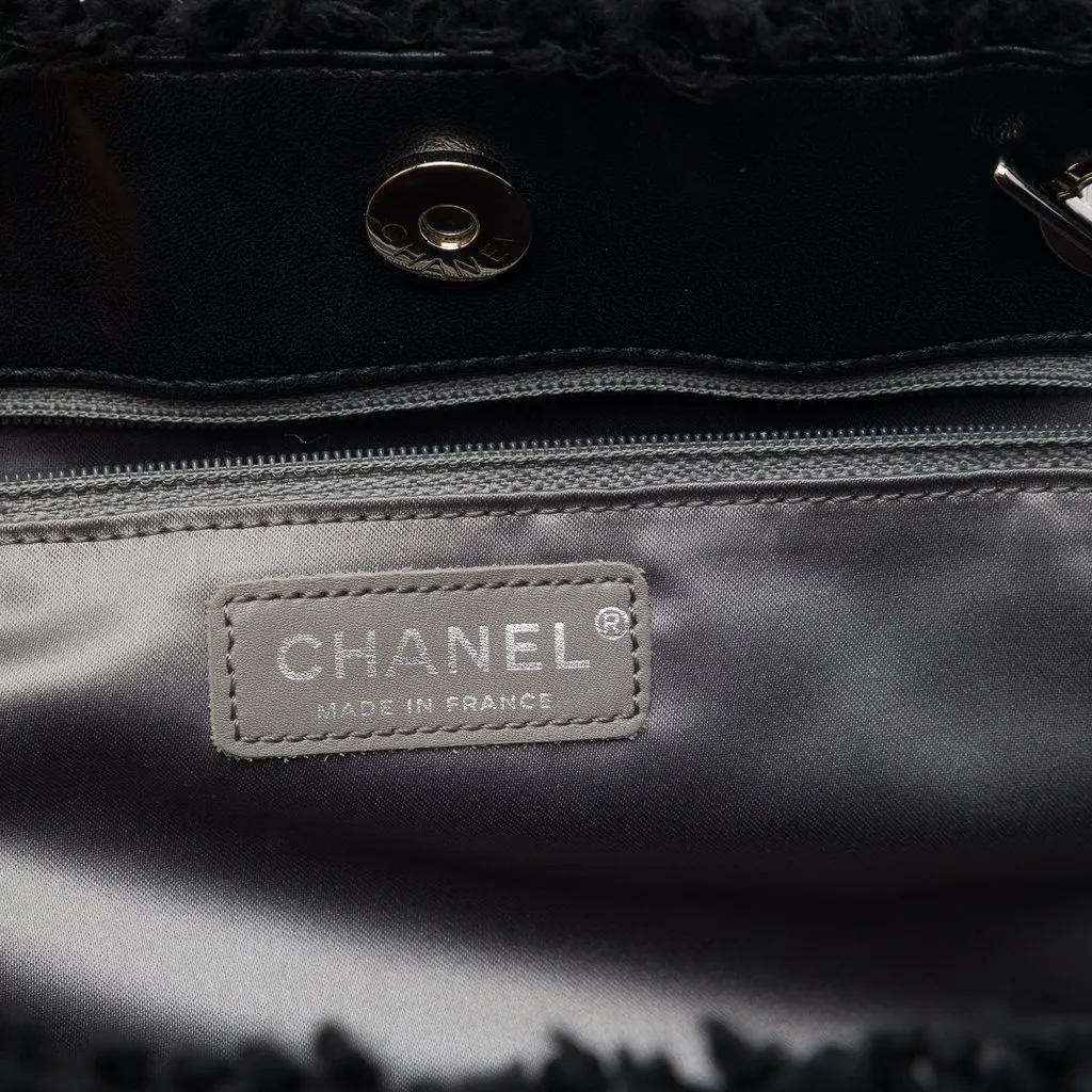 Chanel Small Quilted Tweed and PVC Funny Tote Black Plastic Very good - Box View