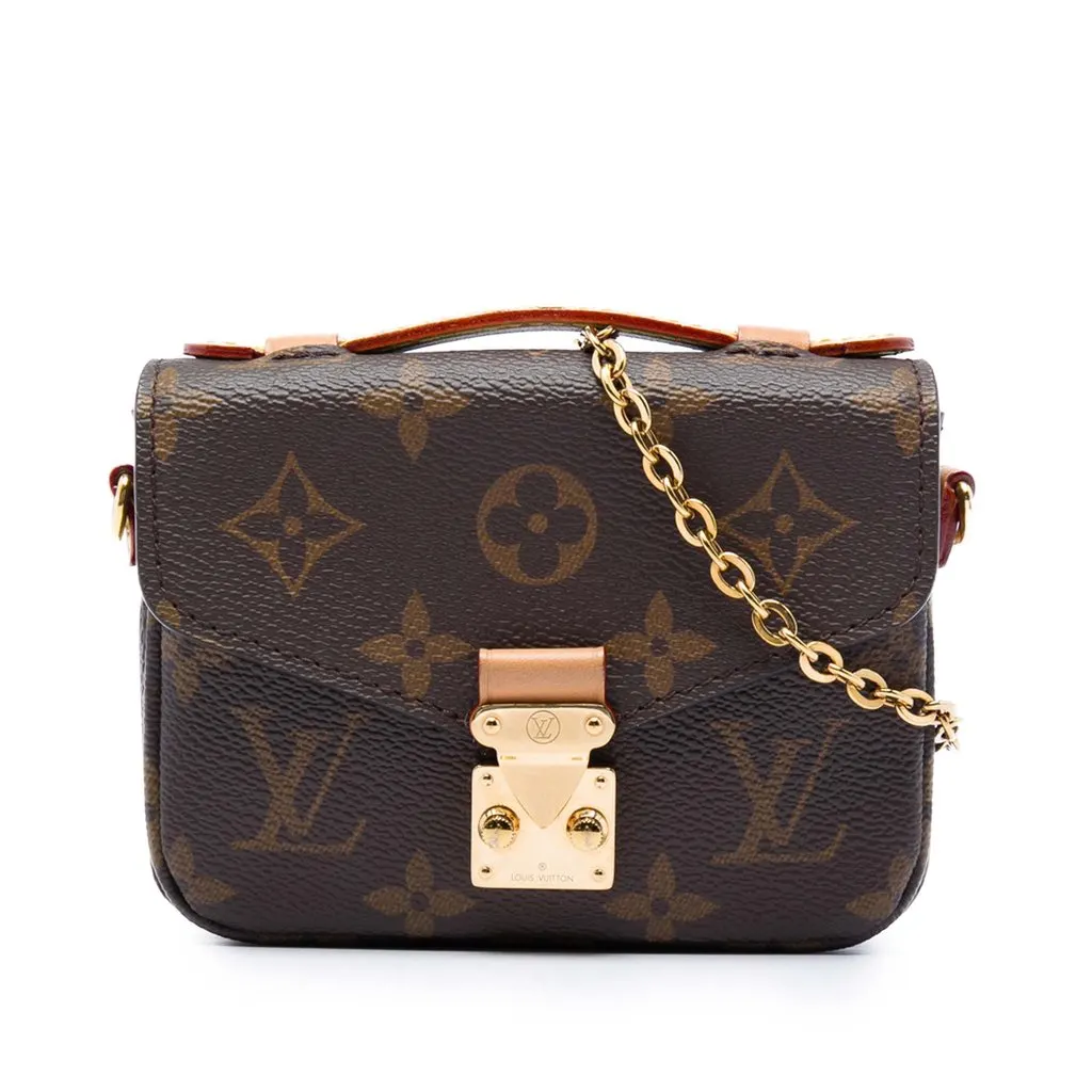 Louis Vuitton Monogram Micro Metis Brown Very good - Front View