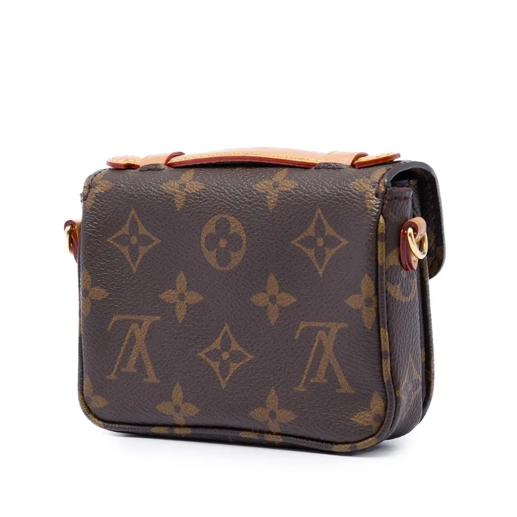 Louis Vuitton Monogram Micro Metis Brown Very good - Back View