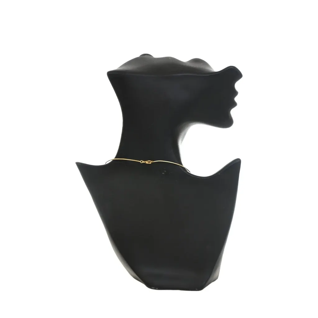 Hermès Gold Plated Enamel Mini Pop H Pendant Necklace Gold Metal Very good - Back View