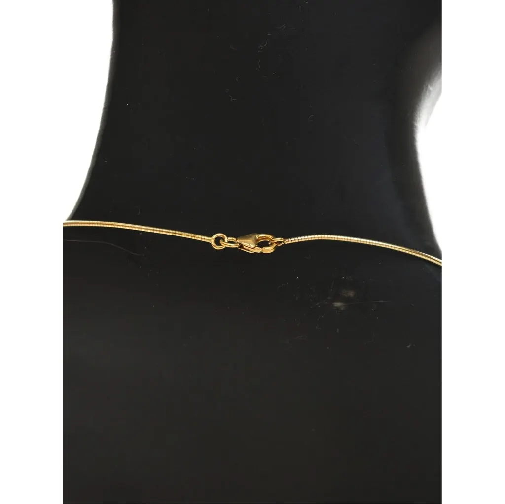 Hermès Gold Plated Enamel Mini Pop H Pendant Necklace Gold Metal Very good - Box View