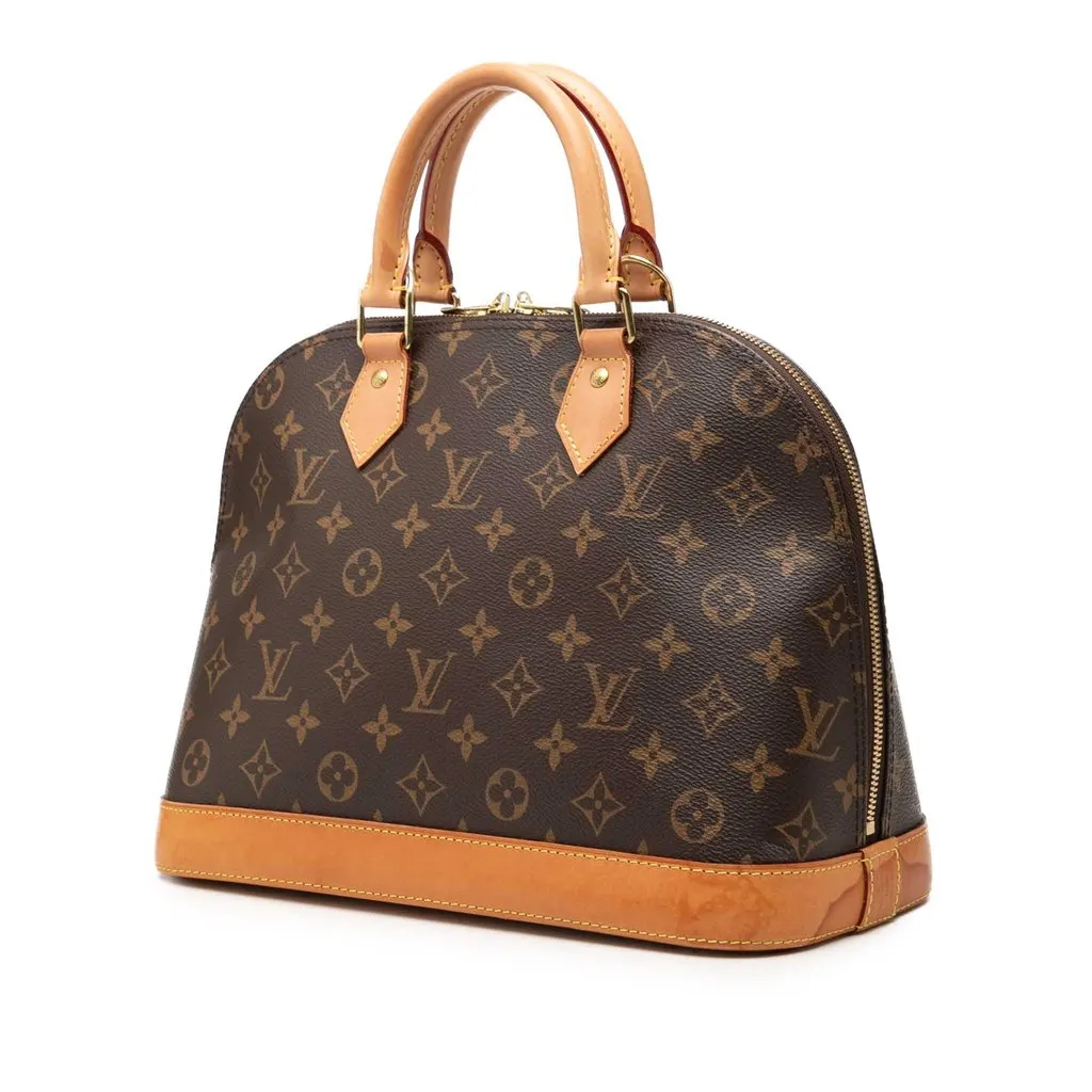 Louis Vuitton Monogram Alma PM Brown Very good - Back View