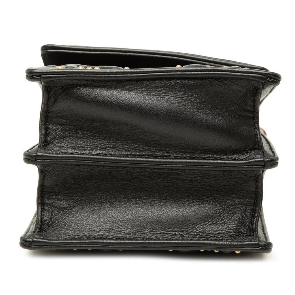 Dior Studded Leather Vertical Diorama Crossbody Black Leather Very good - Inside View
