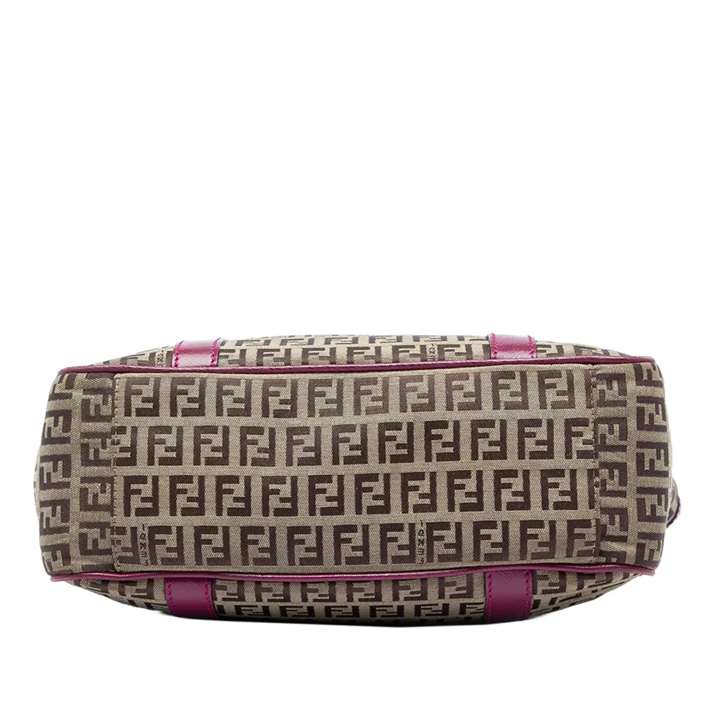 Fendi Zucchino Canvas Superstar Shopping Tote Beige Very good - Inside View